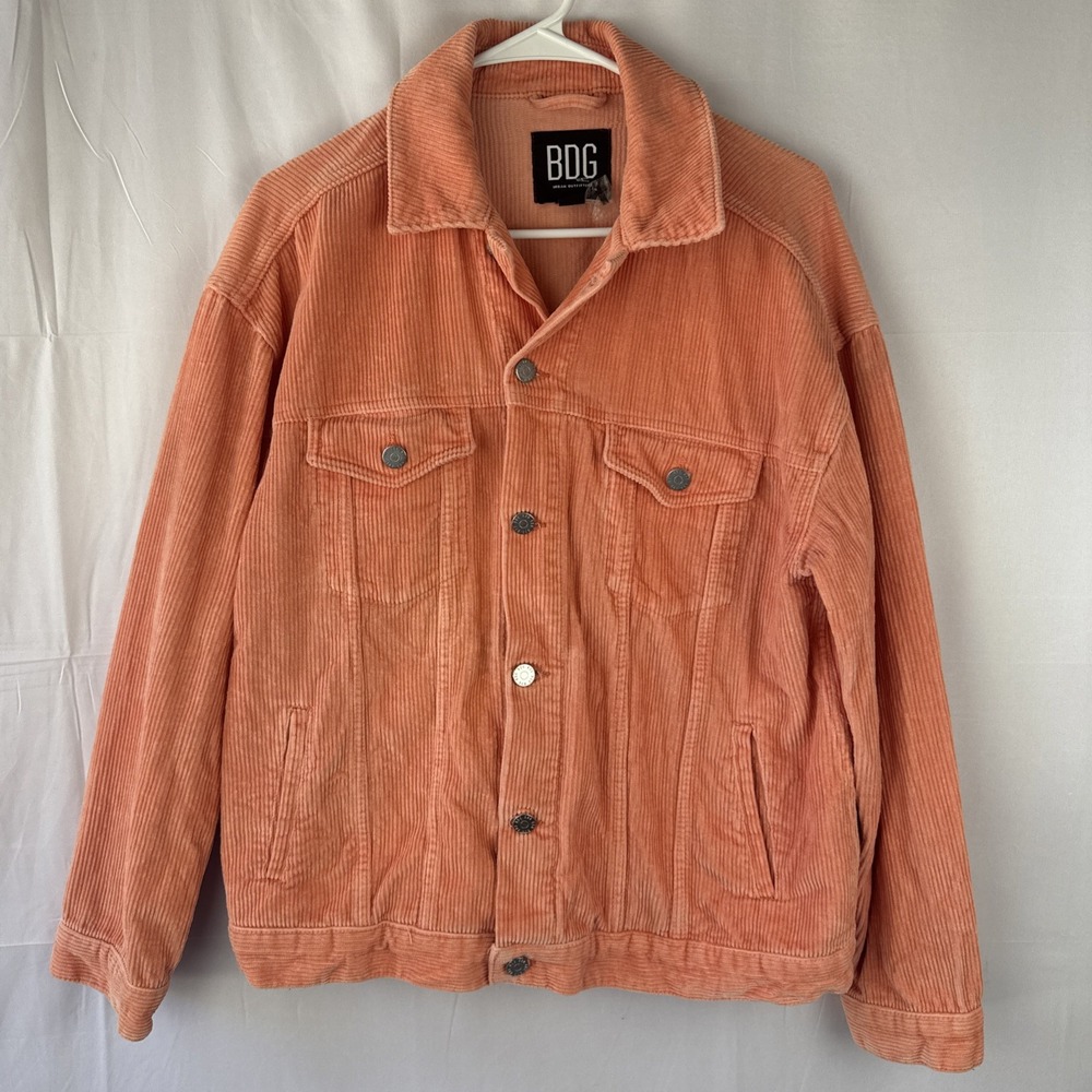 Urban Outfitters BDG Jacket Women's Sz Medium Peach Corduroy Schacket